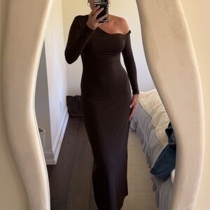 Peppermayo Black One Shoulder Bodycon Dress